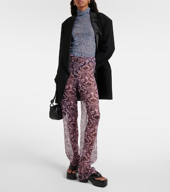 Pantaloni regular Pachas in seta | Dries Van Noten