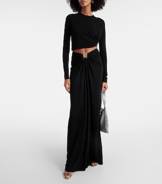 Abito lungo in jersey con cut-out | Christopher Esber