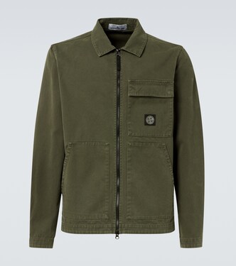 Compass cotton canvas overshirt | Stone Island
