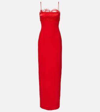 Robe aus Cady mit Spitze | David Koma