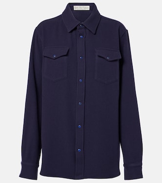 Camicia Midnight Sea in cashmere | God's True Cashmere