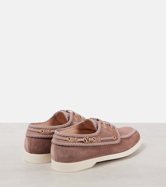 Palm Avenue suede boat shoes | Valentino Garavani