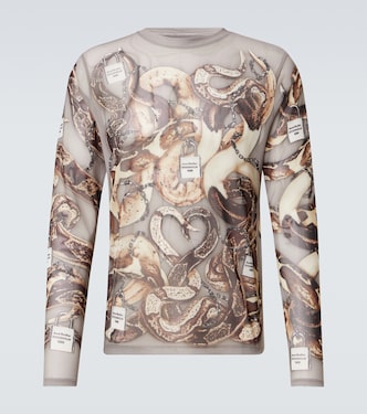 Printed mesh T-shirt | Acne Studios
