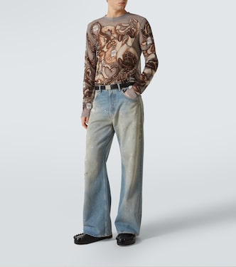 Printed mesh T-shirt | Acne Studios