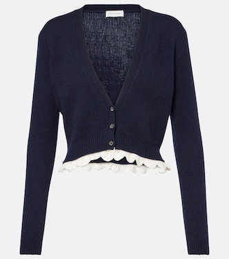 Cardigan aus Kaschmir mit Spitze | Magda Butrym