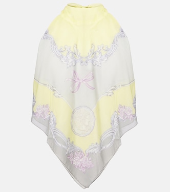 Top Medusa Cameo aus Baumwolle und Seide | Versace