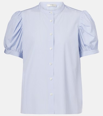 Top The Gathered in chambray di cotone | Frame