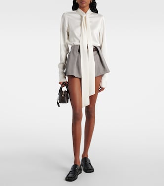 High-rise wool-blend shorts | Stella McCartney