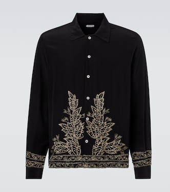 Chemise Beaded Epoque en soie | Bode