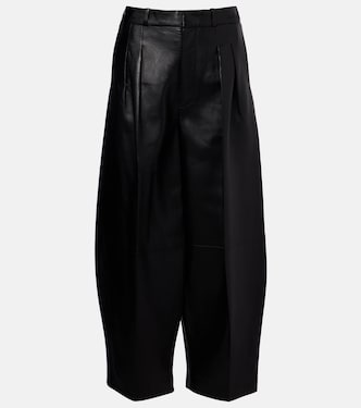 Dash leather barrel-leg pants | Altuzarra