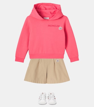 Felpa in jersey di cotone con logo ricamato | Moncler Enfant