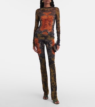 Médallion printed mesh top | Jean Paul Gaultier