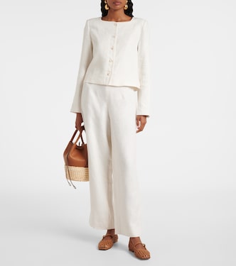 Noelle linen wide-leg pants | Posse