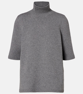 Knitted cashmere-blend turtleneck top | Alaïa