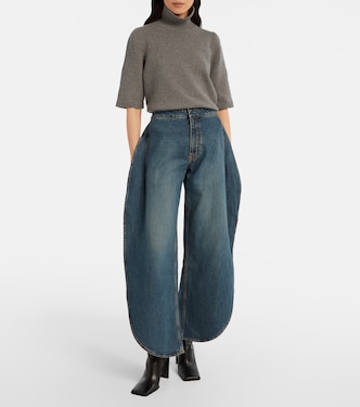 Knitted cashmere-blend turtleneck top | Alaïa
