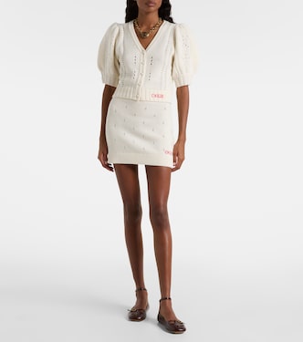 Pointelle wool and cashmere cardigan | Chloé
