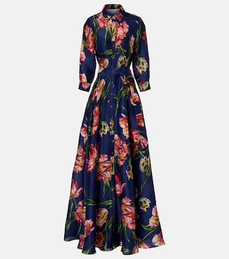 Floral gazar gown | Carolina Herrera