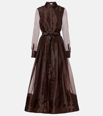 Vestido camisero Montgomery de organza | Simkhai