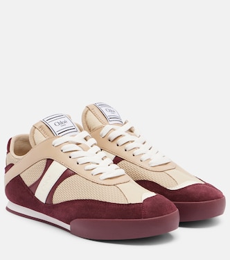 Chloé Kick suede-trimmed sneakers | Chloé