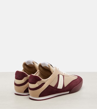 Chloé Kick suede-trimmed sneakers | Chloé