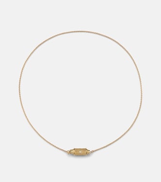 Coco Micro 18kt gold locket necklace with diamonds | Marie Lichtenberg