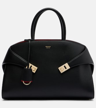 Hug Medium leather top-handle bag | Ferragamo