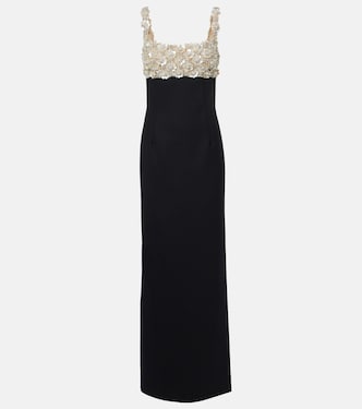 Embroidered bustier gown | Oscar de la Renta