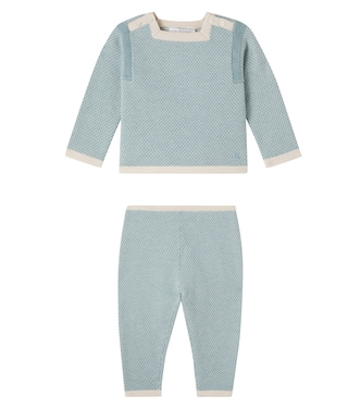 Baby wool and cotton top and pants | Bonpoint