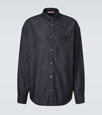 Embroidered denim shirt | Acne Studios