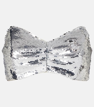 Bandeau-Top mit Pailletten | Simone Rocha