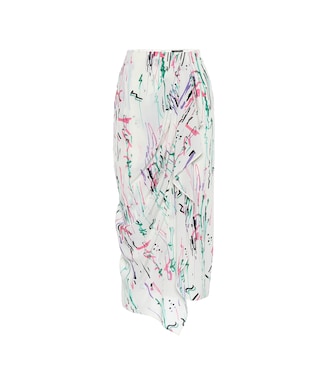 Falda midi Fabiana de seda elastizada | Isabel Marant