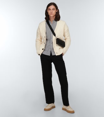 Cardigan in lana a trecce | Ami Paris