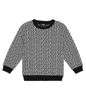 Logo cotton-blend sweatshirt | Balmain Kids
