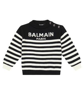Baby cotton and cashmere sweater | Balmain Kids