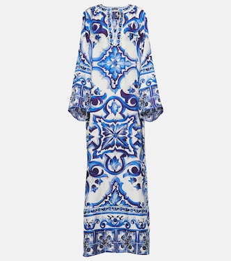 Printed silk twill kaftan | Dolce&Gabbana