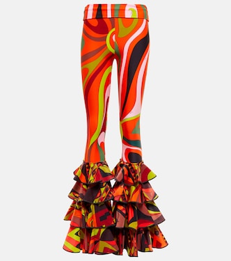 Marmo ruffled jersey pants | Pucci