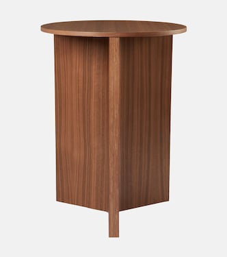 Slit High walnut side table | Hay