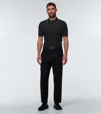 Polo in maglia a coste | Prada