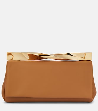Twist leather clutch | Aquazzura