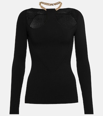 Chain-trimmed cutout top | Proenza Schouler