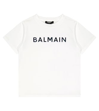 Camiseta de algodón con logo | Balmain Kids