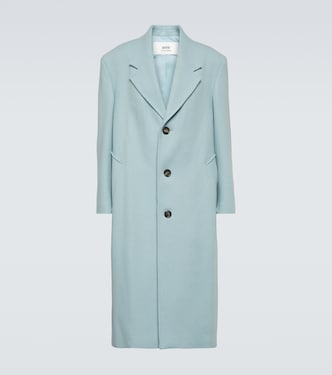 Abrigo oversized de gabardina de lana | Ami Paris