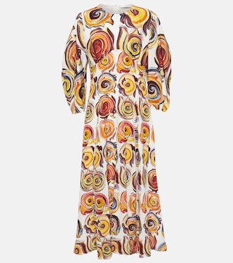 Vestido largo de seda estampado | Chloé
