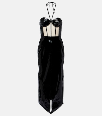 Vestido midi de charol | David Koma