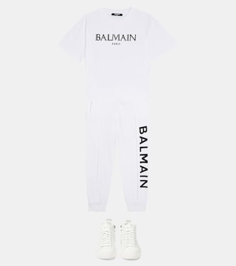 Logo cotton sweatpants | Balmain Kids