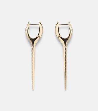 Boucles d'oreilles Lola Needle Medium en or 18 ct et diamants | Melissa Kaye