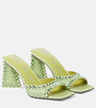 Mules Mini Devon en satin à ornements | The Attico