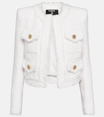 Chaqueta cropped de tweed | Balmain