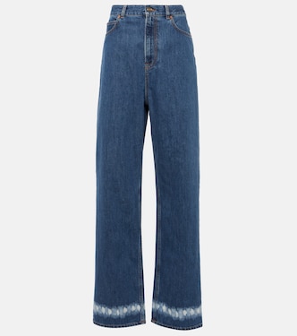 Jeans anchos de tiro alto | Valentino
