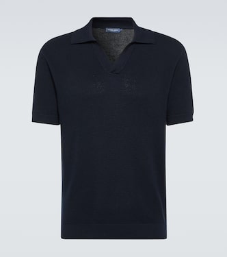 Rino cotton and silk polo shirt | Frescobol Carioca